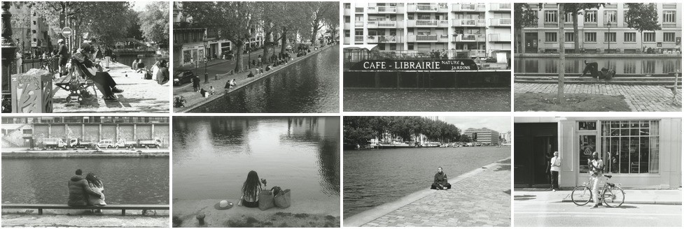 A collection of 8 images from The Canal Project series